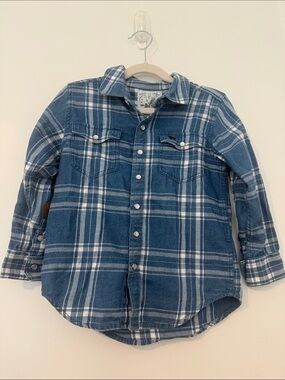 The Black Dog Blue Plaid Button-Down Shirt